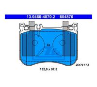 ATE Pastillas Freno 13.0460-4870.2 de para MERCEDES-BENZ CLASE S W222