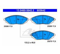 ATE Pastillas Freno 13.0460-5642.2 Pastillas de Freno para Chevrolet Chispa M300