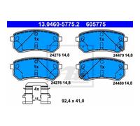 ATE Pastillas Freno 13.0460-5775.2 Pastillas de Freno para Hyundai i10 Papá