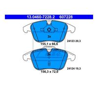 ATE Pastillas Freno 13.0460-7228.2 Pastillas de Freno para Volvo V60 155 157