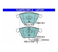 ATE Pastillas Freno Delant. Apto para Audi A4 Seat Exeo St