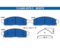 ATE Pastillas Freno Juego de para Mitsubishi L 200 / Tritón KJ _ Kk _ Kl _