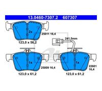 ATE Pastillas Freno Trasero Apto para Audi Tt