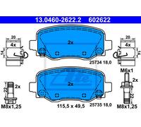 ATE Pastillas Freno Trasero Apto para Jeep Cherokee