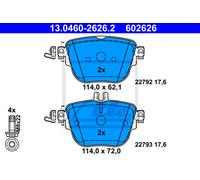 ATE Pastillas Freno Trasero Apto para Mercedes