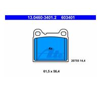 ATE Pastillas Freno Trasero Apto para Volvo 940 II Kombi