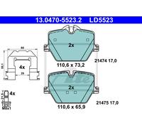 ATE Pastillas Freno Trasero para BMW 3er Touring Toyota
