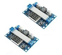 ATEC - DC/DC Step Up Converter, módulo convertidor de tensión Boost con pantalla LED IN: 4,0 - 30 V - Out: 4,5 - 35 V [6 A Max] (LTC1871 LED (2 unidades)