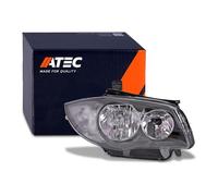 ATEC Germany 1x Faros Faros delanteros Faros principales negro derecho H7 sin servomotor Compatible con BMW Serie 1 (E81), 1 (E87), 1 Convertible (E88), 1 Coupe (E82)