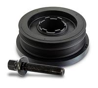 ATEC Germany 1x polea del cigüeñal, 1x tornillo de fijación con arandela, compatible con BMW Serie 1 (E87), 3 (E46)(E90)(E91), 5 (E60), 5 Touring (E61), X3 (E83)