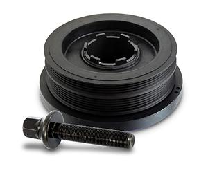 ATEC Germany 1x polea del cigüeñal, 1x tornillo de fijación con arandela, compatible con BMW Serie 1 (E87), 3 (E46)(E90)(E91), 5 (E60), 5 Touring (E61), X3 (E83)