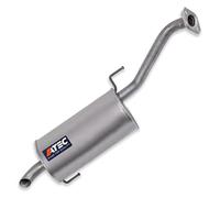 ATEC Germany 1x Silenciador trasero compatible con NISSAN MICRA III (K12), NOTE (E11, NE11)