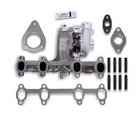 ATEC Germany 1x Turbocompresor incl. Toma de vacío, compatible con AUDI A3 (8L1), SEAT LEON (1M1), TOLEDO II (1M2), SKODA OCTAVIA 1 (1U2) (1U5), VW BORA (1J2) (1J6), GOLF 4 (1J1) (1J5)