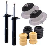 ATEC GERMANY 2x Amortiguador de gas a presión puntal delantero bitubo incl. cojinete del puntal y juego de protección contra el polvo, compatible con BMW Serie 5 (E39), 5 Touring (E39)