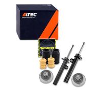 ATEC GERMANY 2x Amortiguador de gas a presión puntal delantero bitubo in ojinete del puntal y juego de protección contra el polvo, compatible con BMW 3 (E90), 3 Touring (E91)
