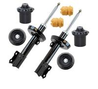 ATEC GERMANY 2x Amortiguador de gas a presión puntal delantero bitubo incl. soporte de puntal y kit de protección contra el polvo, compatible con OPEL ASTRA G (T98)(F35)(F70)