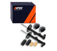 ATEC GERMANY 2x Amortiguador de gas a presión puntal delantero incl. soporte de puntal y juego de protección contra el polvo BMW Serie 3 (E36),Convertible (E36),Compact (E36),Coupe (E36),Touring (E36)