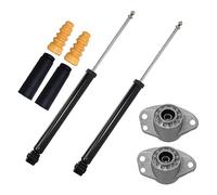 ATEC Germany 2x Amortiguador de gas a presión puntal trasero incl. soporte | Compatible con: Audi A3, Seat Leon, Toledo II, Skoda Octavia I, VW Bora I, Golf IV