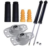 ATEC Germany 2x Amortiguador de presión de aceite puntal trasero bitubo | Compatible con: Audi A3 Cabriolet, VW Golf Plus V, Golf V, Golf VI, SCIROCCO III