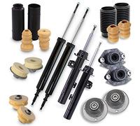 ATEC GERMANY 2x Amortiguador de presión de aceite puntal trasero bitubo in ojinete de puntal y juego de protección contra el polvo compatible con VW TRANSPORTER T4