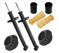 ATEC GERMANY 2x Amortiguador de presión de aceite puntal trasero incl. cojinete del puntal y guardapolvos, compatible con SEAT TOLEDO 1, VW GOLF 2, GOLF 3 (1H1) Cabrio(1E7), JETTA 2, VENTO