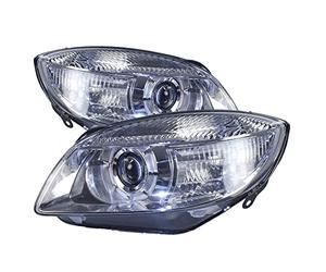 ATEC Germany 2x faros Faros delanteros Faros principales izquierda + | Compatible con: Skoda Fabia II, Fabia II Combi, Roomster, Roomster Praktik