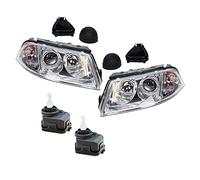 ATEC Germany 2x faros Faros delanteros Faros principales izquierda + derecha, 2x servomotor para nivelación de faros Compatible con VW PASSAT B5.5 (3B3), PASSAT B5.5 Variant (3B6)