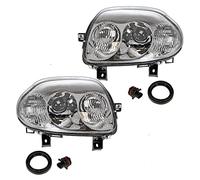 ATEC Germany 2x Faros Faros delanteros Faros principales izquierda + derecha Compatible con RENAULT CLIO 2 (BB_, CB_)