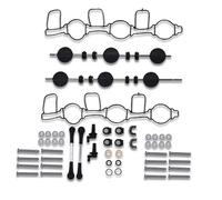 ATEC Germany 2x Kit de reparación del colector de admisión - compuesto de: 2x varillas del colector de admisión in letas, 2x junta del colector de admisión, 2x varillas guía completas
