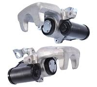 ATEC GERMANY 2x Pinza de freno trasera izquierda y derecha pinza flotante, compatible con VW PASSAT B6 (3C2), PASSAT B6 Variant (3C5)