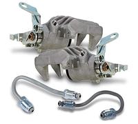 ATEC GERMANY 2x Pinza de freno trasero izquierdo y derecho pinza compatible con AUDI A3, SEAT ALTEA, LEON, TOLEDO, SKODA OCTAVIA 2, YETI, VW BEETLE, EOS, GOLF PLUS V, Golf 5 6, JETTA, SCIROCCO