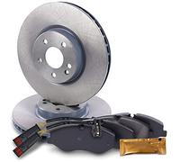 ATEC GERMANY Juego de frenos eje delantero in iscos de freno Ø 330 mm ventilados + pastillas de freno delanteras Compatible con MERCEDES-BENZ MARCO POLO Camper (W447), Clase V (W447), VITO (W447),