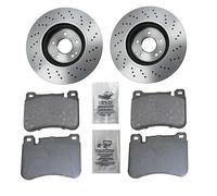 ATEC GERMANY Juego de frenos eje delantero incl. discos de freno ¯ 330 mm ventilados + pastillas delanteras compatible con MERCEDES-BENZ Clase C (W203),Clase C T-Model (S203),CLK (C209),CLK (A209)