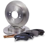 ATEC GERMANY Juego de frenos eje trasero incl. discos de freno Ø 234 mm completos + pastillas de freno traseras Compatible con HYUNDAI i10 I (PA), KIA PICANTO I (SA), PICANTO II (TA)