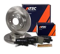 ATEC GERMANY Juego de frenos eje trasero in iscos de freno Ø 260 mm completos + pastillas de freno traseras Compatible con HONDA CIVIC VIII Hatchback (FN, FK)