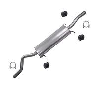 ATEC Germany Juego de silenciador de escape 1x 1x Silenciador central, 3x parachoques, 2x abrazaderas compatible con MERCEDES-BENZ VIANO (W639), VITO/MIXTO furgoneta (W639), VITO autobús (W639)