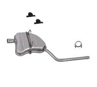 ATEC Germany Juego de silenciador de escape 1x Silenciador trasero, 2x parachoques, 1x abrazadera compatible con MINI MINI (R50, R53), MINI Convertible (R52)