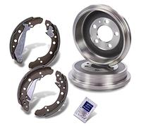 ATEC Germany Kit de freno eje trasero incl. 2x tambor de freno eje trasero | Compatible con: Audi A2, Seat Cordoba, Ibiza III, Ibiza IV, Ibiza IV SC, Ibiza IV ST, Skoda Fabia I, Fabia I Combi