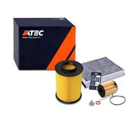 ATEC Germany Paquete de inspecci-n conjunto de filtro con 1x filtro de aceite,1x filtro de habit‡culo (carb-n activado),1x filtro de aire,1x tap-n de drenaje de aceite,1x remolque de cambio de aceite
