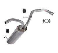 ATEC Germany Silenciador de escape 1x Silenciador trasero, 2x parachoques, 1x abrazadera compatible con CITROËN C1 (PM_, PN_), PEUGEOT 107 (PM_, PN_), TOYOTA AYGO (_B1_)