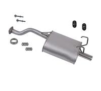 ATEC Germany Silenciador de escape 1x Silenciador trasero, 2x tope, 1x junta, 2x muelle, 2x tornillo compatible con HONDA CIVIC VI Hatchback (EJ, EK)