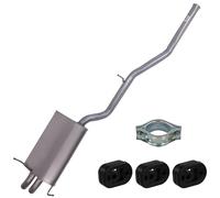 ATEC Germany Silenciador de escape conjunto 1x Silenciador trasero, 3x parachoques, 1x abrazadera compatible con MERCEDES-BENZ Clase C (W203), Clase C T-Model (S203), CLK (C209)