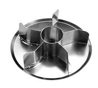 Ateco 1491 - Sello de pan con patrón de roseta, acero inoxidable