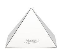Ateco 4937 - Molde de acero inoxidable (tamaño grande) Pirámide mediana Single Mold plata