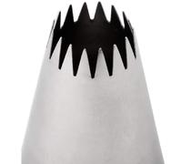 Ateco n. 867 - Boquilla para reposter a francesa con forma de estrella, di metro de apertura de 0,56"" - Acero inoxidable