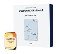 ATEEZ Album - GOLDEN HOUR: Part.4 Z ver. (POCA ALBUM ver.)+Pre Order Benefits+BolsVos Exclusive Idol-Inspired Giveaways Package