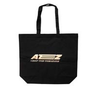 ATEEZ - Bolso Tote Fellowship Map The Treasure (Talla Única) (Negro)