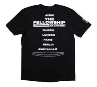 ATEEZ Camiseta Fellowship Tour Euro Photo Logo Nuevo Oficial Unisex Negro Talla M