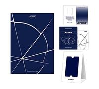 ATEEZ - GOLDEN HOUR : Part.4 13th Mini Album (POCAALBUM Ver. / DIARY) QR Card + Photo Stand + Sticker + Photocards + 2 Pin Badges + 4 Extra Photocards Official K-POP Sealed Album
