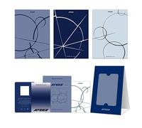 ATEEZ - GOLDEN HOUR : Part.4 13th Mini Album (POCAALBUM Ver. / Random) QR Card + Photo Stand + Sticker + Photocards + 2 Pin Badges + 4 Extra Photocards Official K-POP Sealed Album